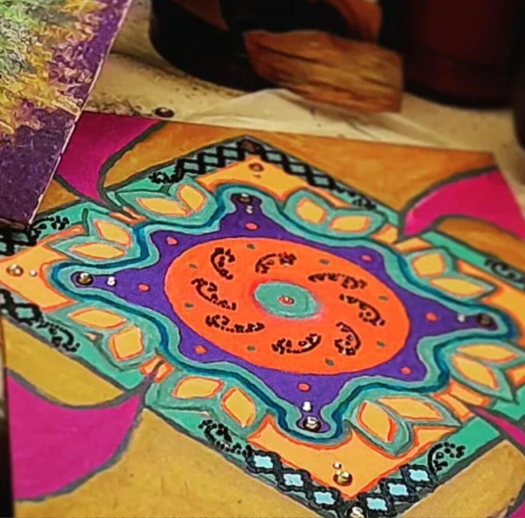Azteca Royale — acrylic on canvas