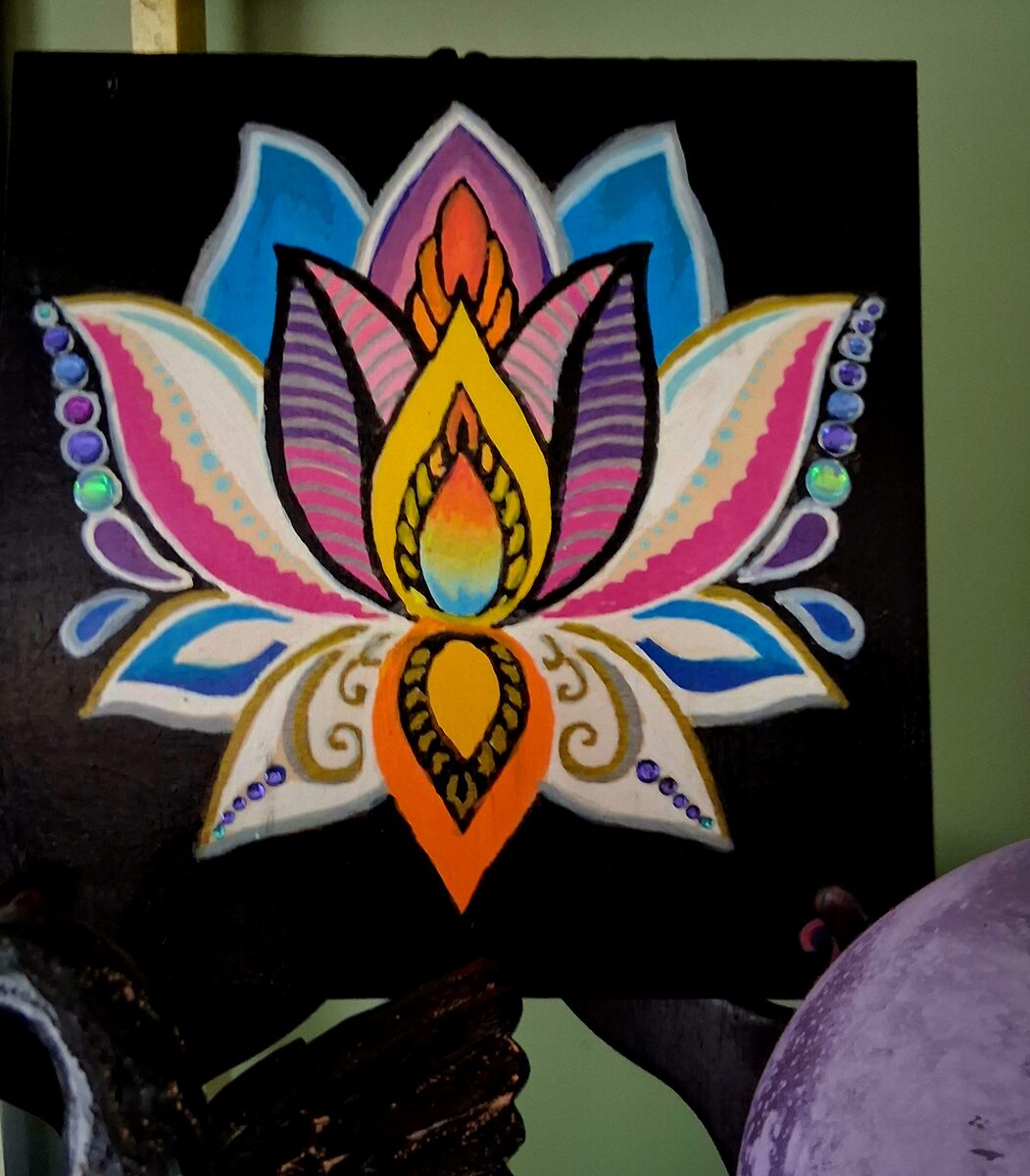 Set Fire To The Rain — acrylic on canvas